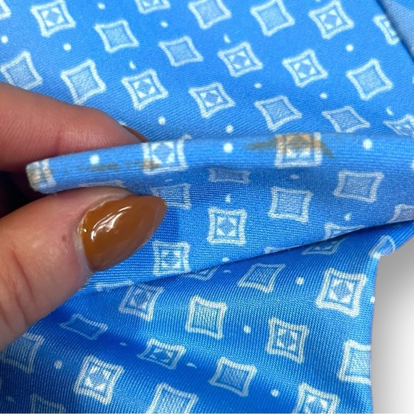 Gretchen Scott blue and white pattern dress 3/4 sleeve size XXS - Picture 9 of 10